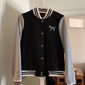 VS Pink Varsity Jacket - S